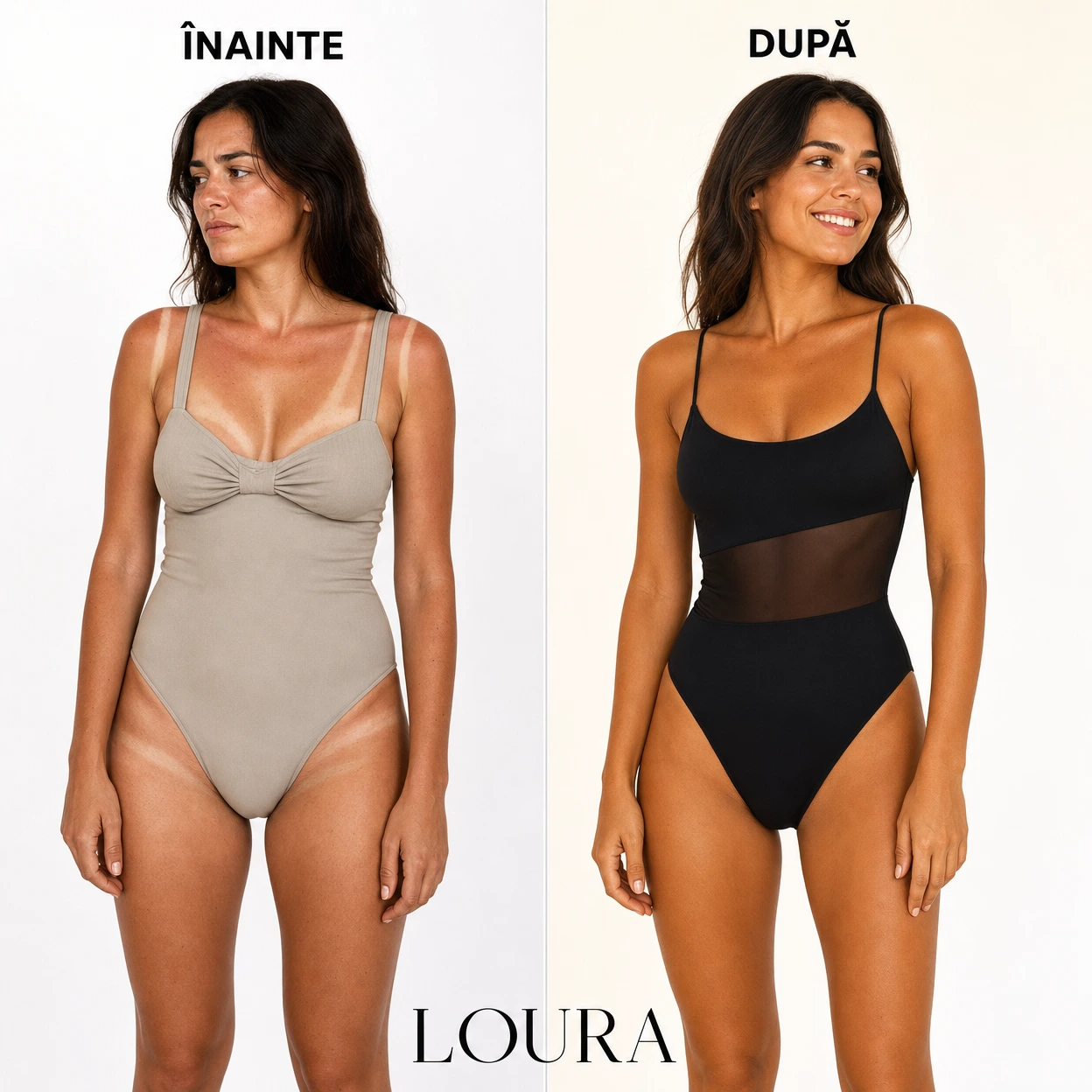 Costum de baie fara urme de bronz